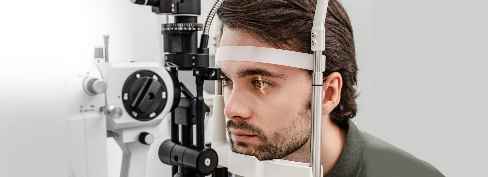 young man during eye exam in Highland Heights